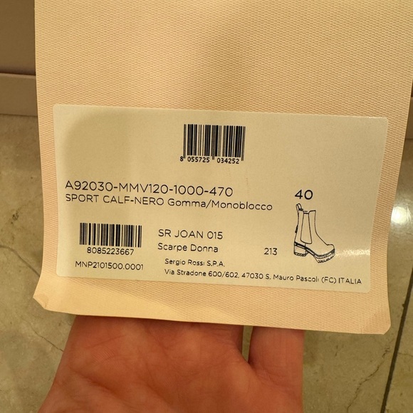 Sergio Rossi Black Leather Ankle Boots - Picture 11 of 16